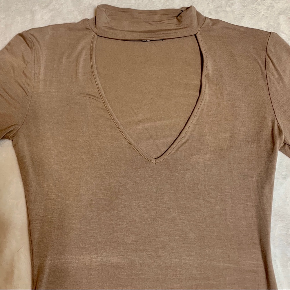 Kendall and Kylie Tan/Beige Bodysuit Size … - Picture 2 of 10
